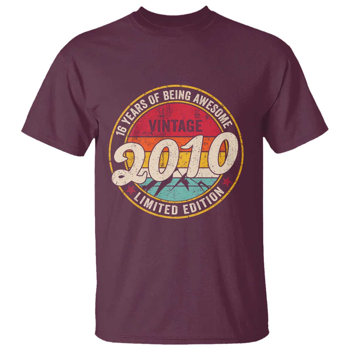 16th Birthday T Shirt Vintage 2010 Limited Edition Funny 16 Year Old Gift