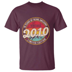 16th Birthday T Shirt Vintage 2010 Limited Edition Funny 16 Year Old Gift