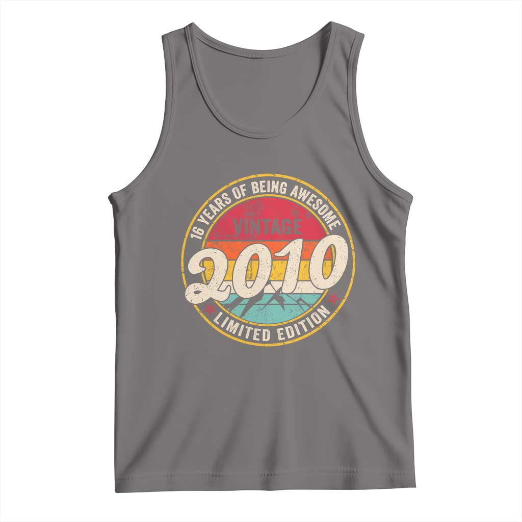 16th Birthday Tank Top Vintage 2010 Limited Edition Funny 16 Year Old Gift