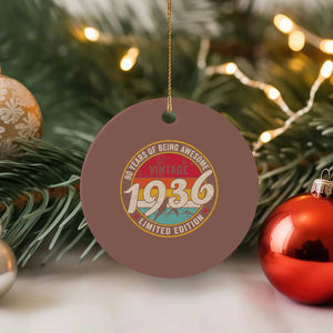 90th Birthday Ceramic Ornament Vintage 1936 Limited Edition Funny 90 Year Old Gift
