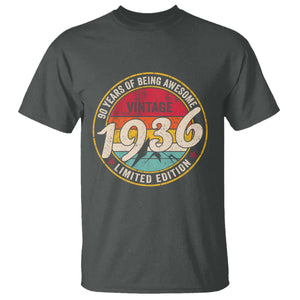 90th Birthday T Shirt Vintage 1936 Limited Edition Funny 90 Year Old Gift