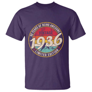 90th Birthday T Shirt Vintage 1936 Limited Edition Funny 90 Year Old Gift
