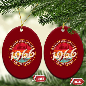 60th Birthday Ceramic Ornament Vintage 1966 Limited Edition Funny 60 Year Old Gift