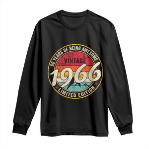 60th Birthday Long Sleeve Shirt Vintage 1966 Limited Edition Funny 60 Year Old Gift