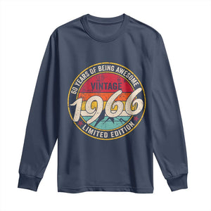 60th Birthday Long Sleeve Shirt Vintage 1966 Limited Edition Funny 60 Year Old Gift
