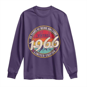 60th Birthday Long Sleeve Shirt Vintage 1966 Limited Edition Funny 60 Year Old Gift