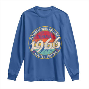 60th Birthday Long Sleeve Shirt Vintage 1966 Limited Edition Funny 60 Year Old Gift