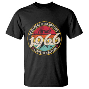 60th Birthday T Shirt Vintage 1966 Limited Edition Funny 60 Year Old Gift