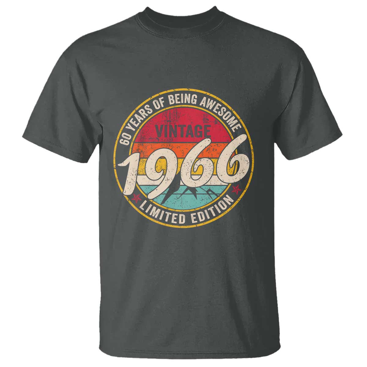 60th Birthday T Shirt Vintage 1966 Limited Edition Funny 60 Year Old Gift