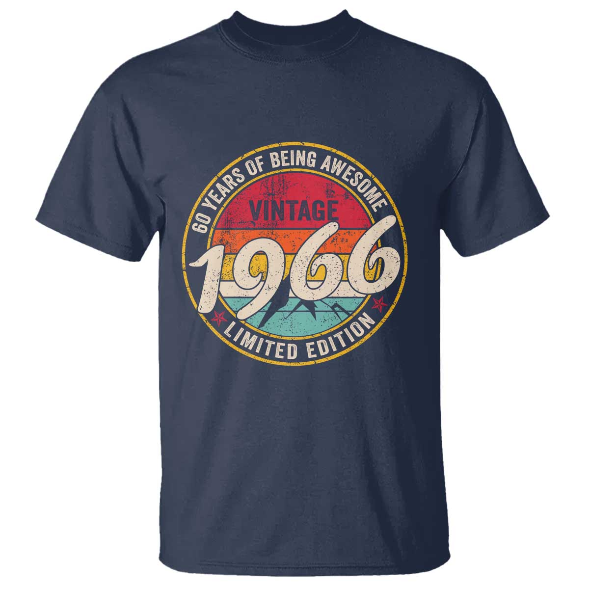 60th Birthday T Shirt Vintage 1966 Limited Edition Funny 60 Year Old Gift
