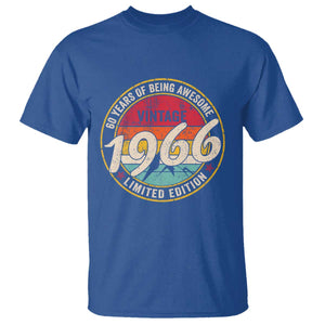 60th Birthday T Shirt Vintage 1966 Limited Edition Funny 60 Year Old Gift