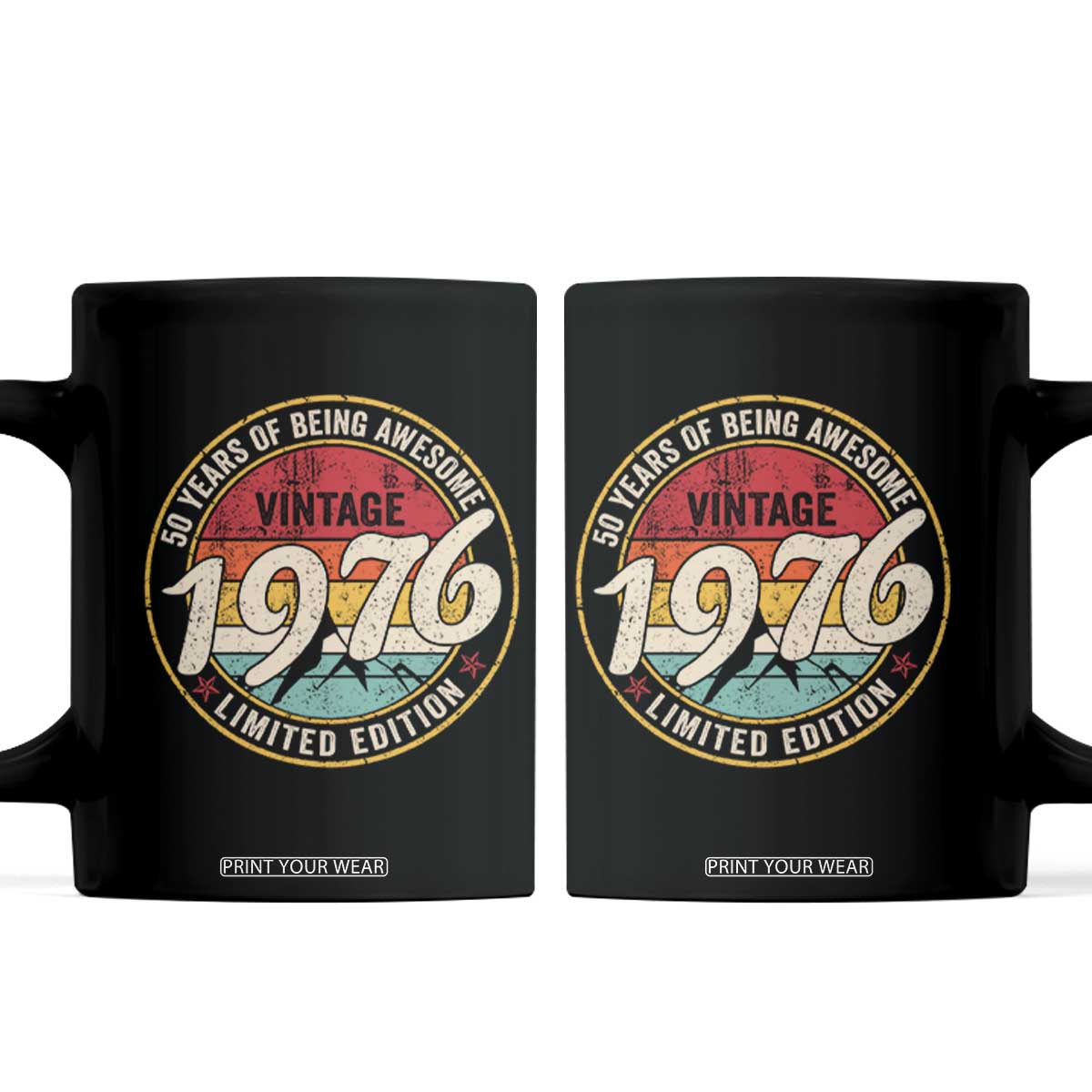 50th Birthday Coffee Mug Vintage 1976 Limited Edition Funny 50 Year Old Gift