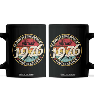50th Birthday Coffee Mug Vintage 1976 Limited Edition Funny 50 Year Old Gift