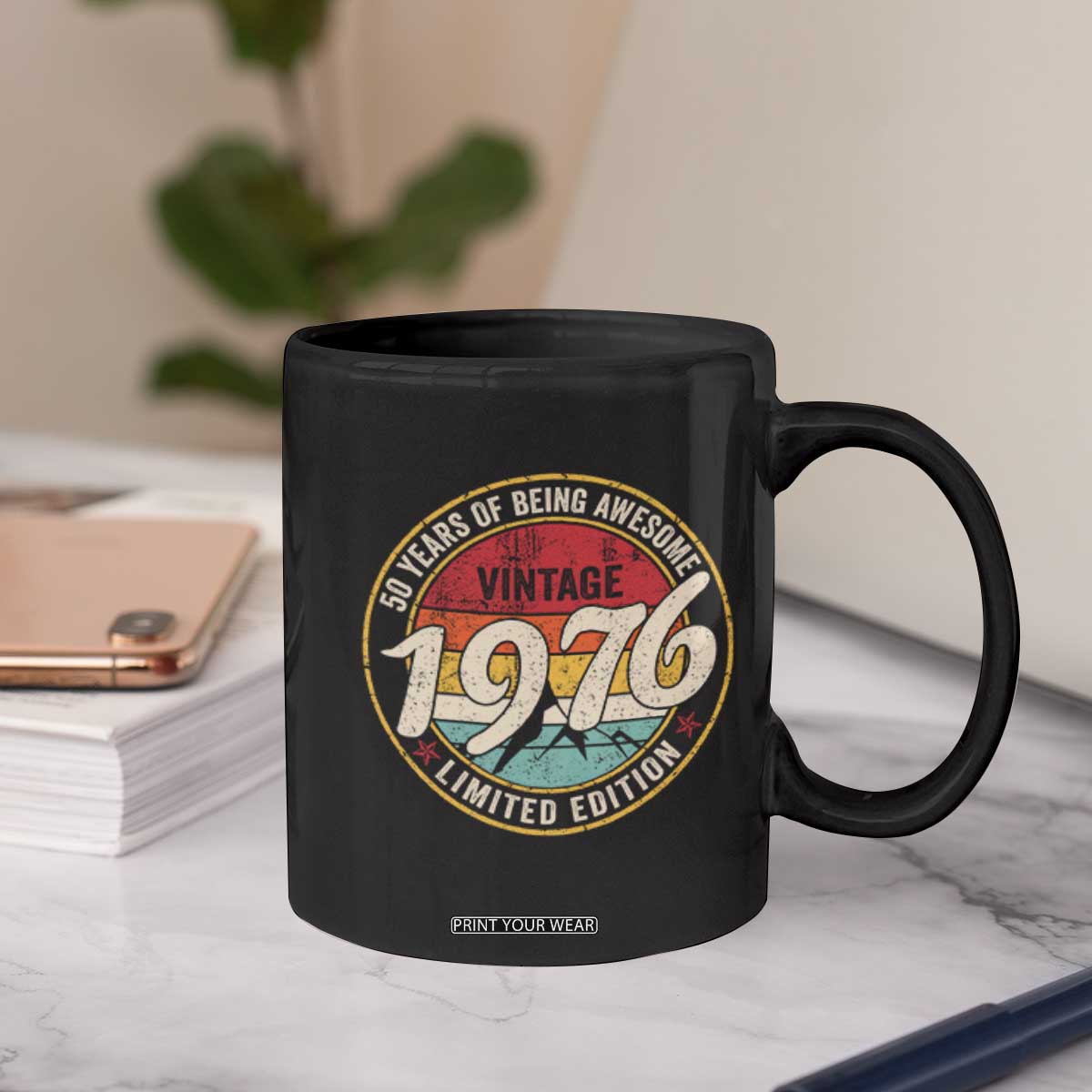 50th Birthday Coffee Mug Vintage 1976 Limited Edition Funny 50 Year Old Gift