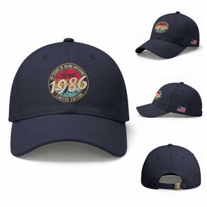 40th Birthday Baseball Cap Vintage 1986 Limited Edition Funny 40 Year Old Gift