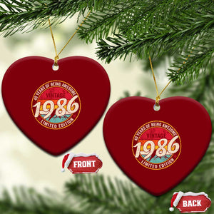 40th Birthday Ceramic Ornament Vintage 1986 Limited Edition Funny 40 Year Old Gift