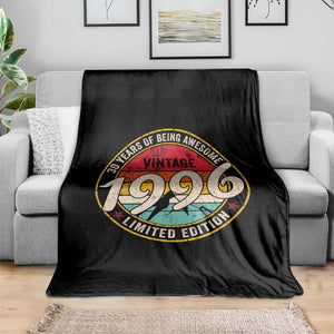 30th Birthday Throw Blanket Vintage 1996 Limited Edition Funny 30 Year Old Gift