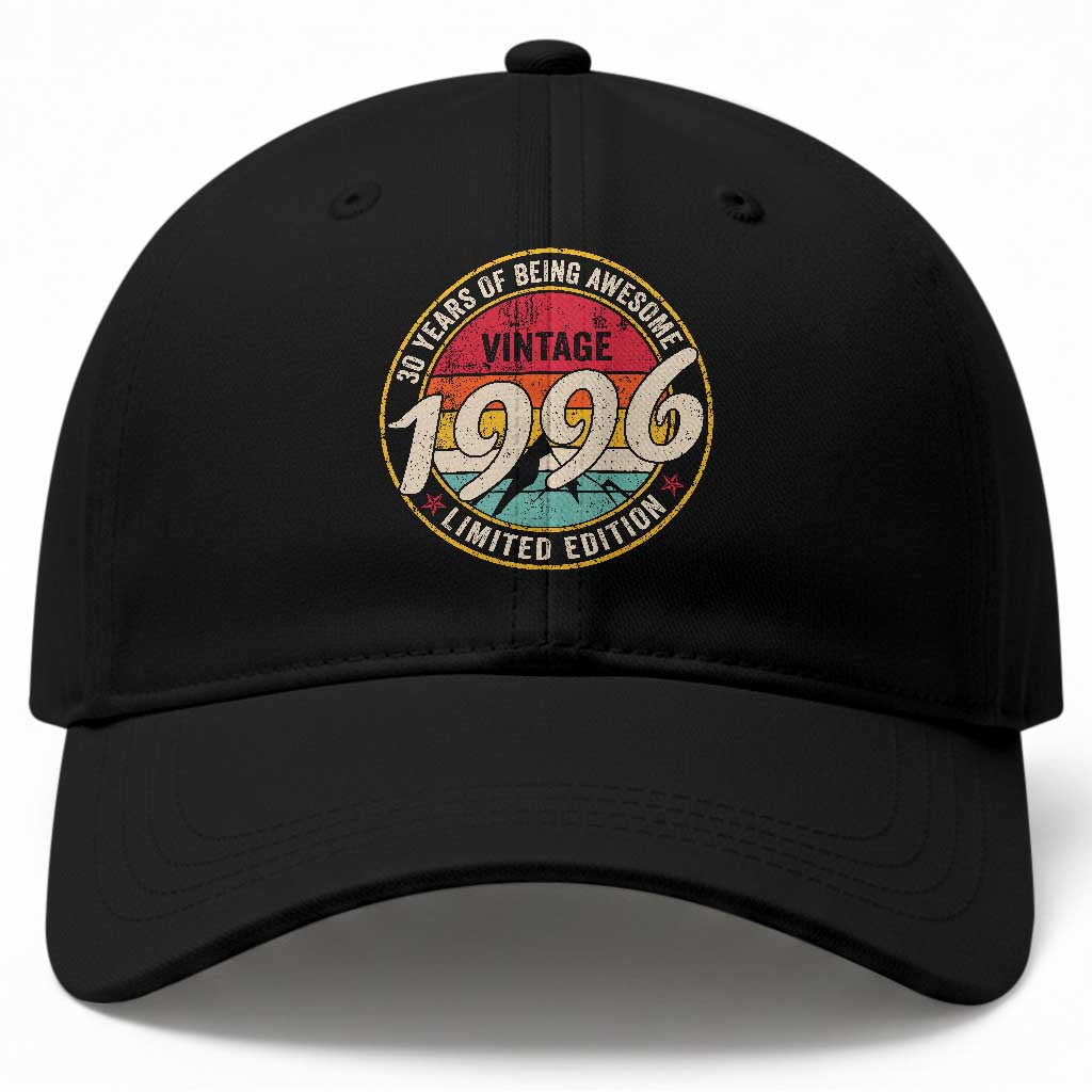 30th Birthday Baseball Cap Vintage 1996 Limited Edition Funny 30 Year Old Gift