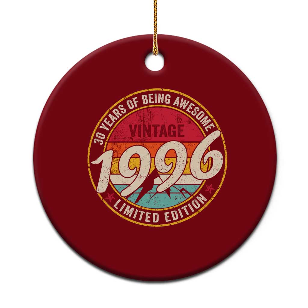 30th Birthday Ceramic Ornament Vintage 1996 Limited Edition Funny 30 Year Old Gift