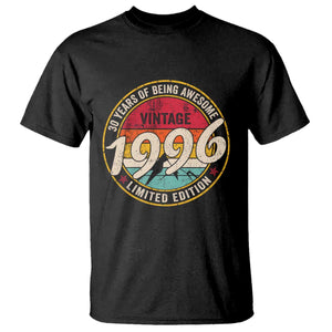 30th Birthday T Shirt Vintage 1996 Limited Edition Funny 30 Year Old Gift
