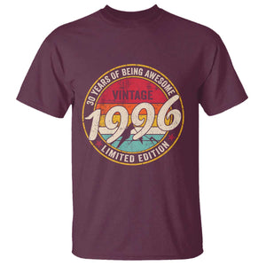 30th Birthday T Shirt Vintage 1996 Limited Edition Funny 30 Year Old Gift