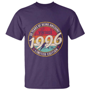30th Birthday T Shirt Vintage 1996 Limited Edition Funny 30 Year Old Gift