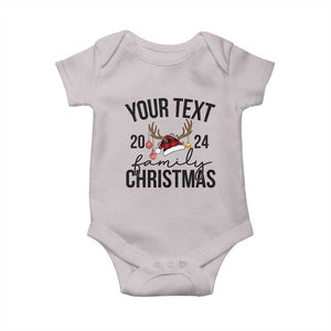 Personalized Matching Family Christmas Baby Onesie Custom Name Xmas Gift TS10 Ice Gray Print Your Wear