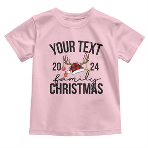 Personalized Matching Family Christmas Baby Shirt Custom Name Xmas Gift TS10 Light Pink Print Your Wear