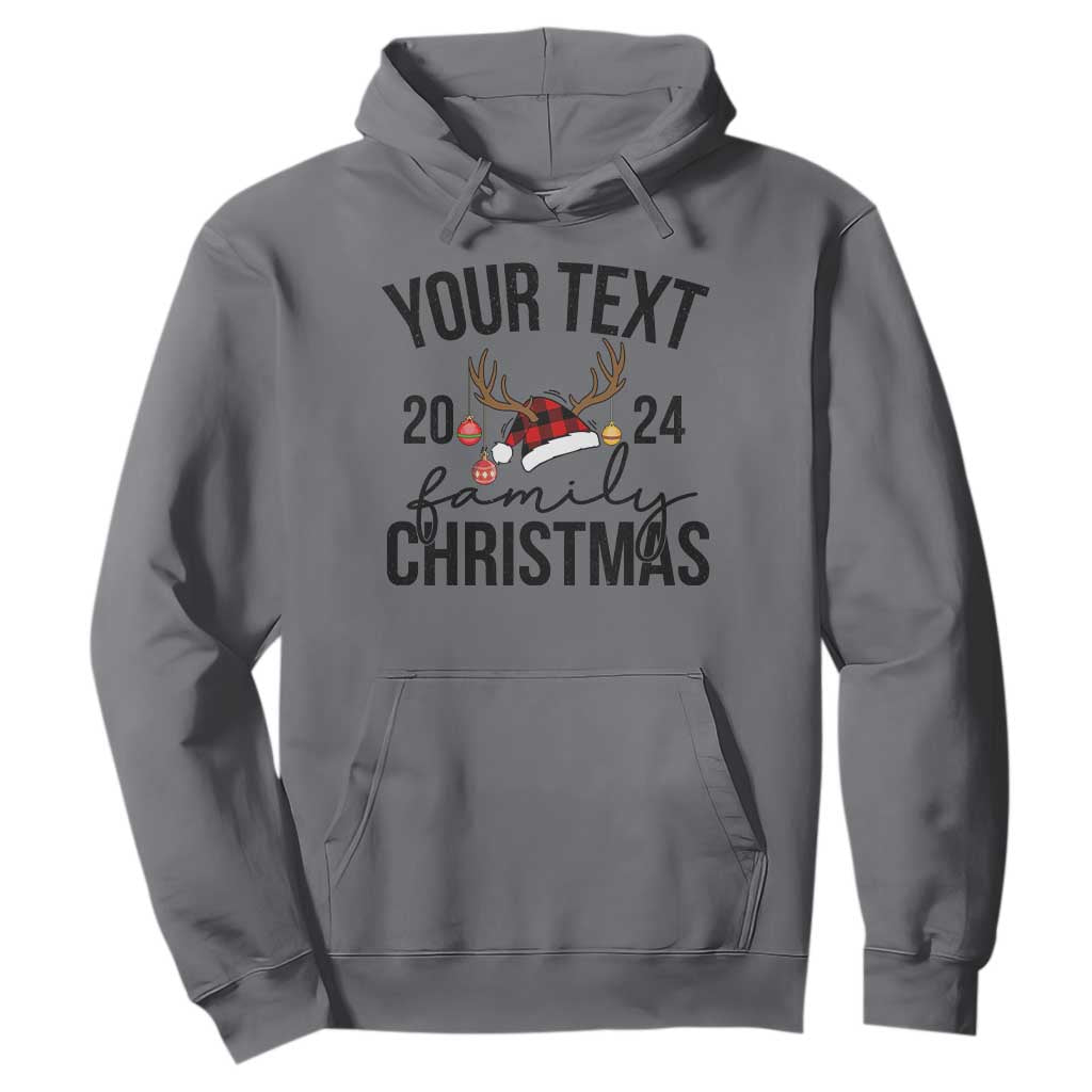 Personalized Matching Family Christmas Hoodie Custom Name Xmas Gift TS10 Charcoal Print Your Wear