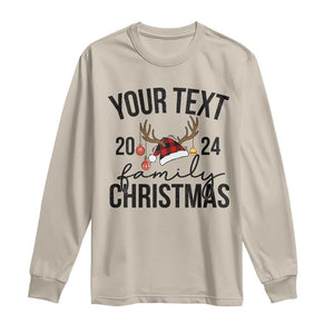 Personalized Matching Family Christmas Long Sleeve Shirt Custom Name Xmas Gift TS10 Sand Print Your Wear