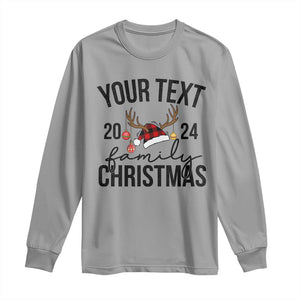 Personalized Matching Family Christmas Long Sleeve Shirt Custom Name Xmas Gift TS10 Sport Gray Print Your Wear