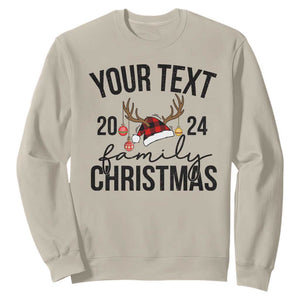 Personalized Matching Family Christmas Sweatshirt Custom Name Xmas Gift TS10 Sand Print Your Wear