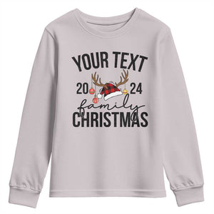 Personalized Matching Family Christmas Youth Sweatshirt Custom Name Xmas Gift TS10 Ice Gray Print Your Wear