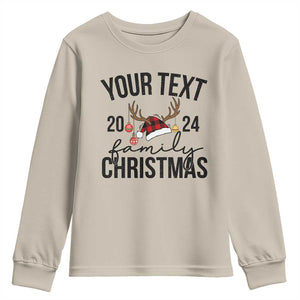 Personalized Matching Family Christmas Youth Sweatshirt Custom Name Xmas Gift TS10 Sand Print Your Wear