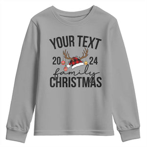 Personalized Matching Family Christmas Youth Sweatshirt Custom Name Xmas Gift TS10 Sport Gray Print Your Wear