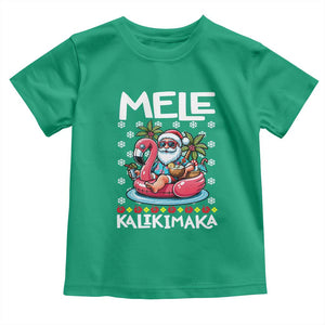 Mele Kalikimaka Hawaiian Christmas Santa Baby Shirt Palm Tree Beach Tropical Hawaii Xmas TS10 Irish Green Print Your Wear