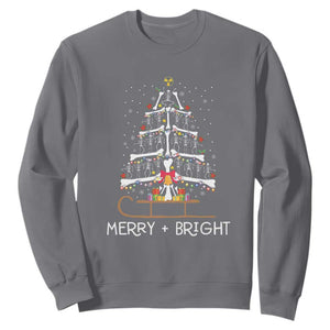 Christmas Radiology Sweatshirt Merry and Bright Dancing Skeleton Xmas Tree Rad Tech Gift TS10 Charcoal Print Your Wear