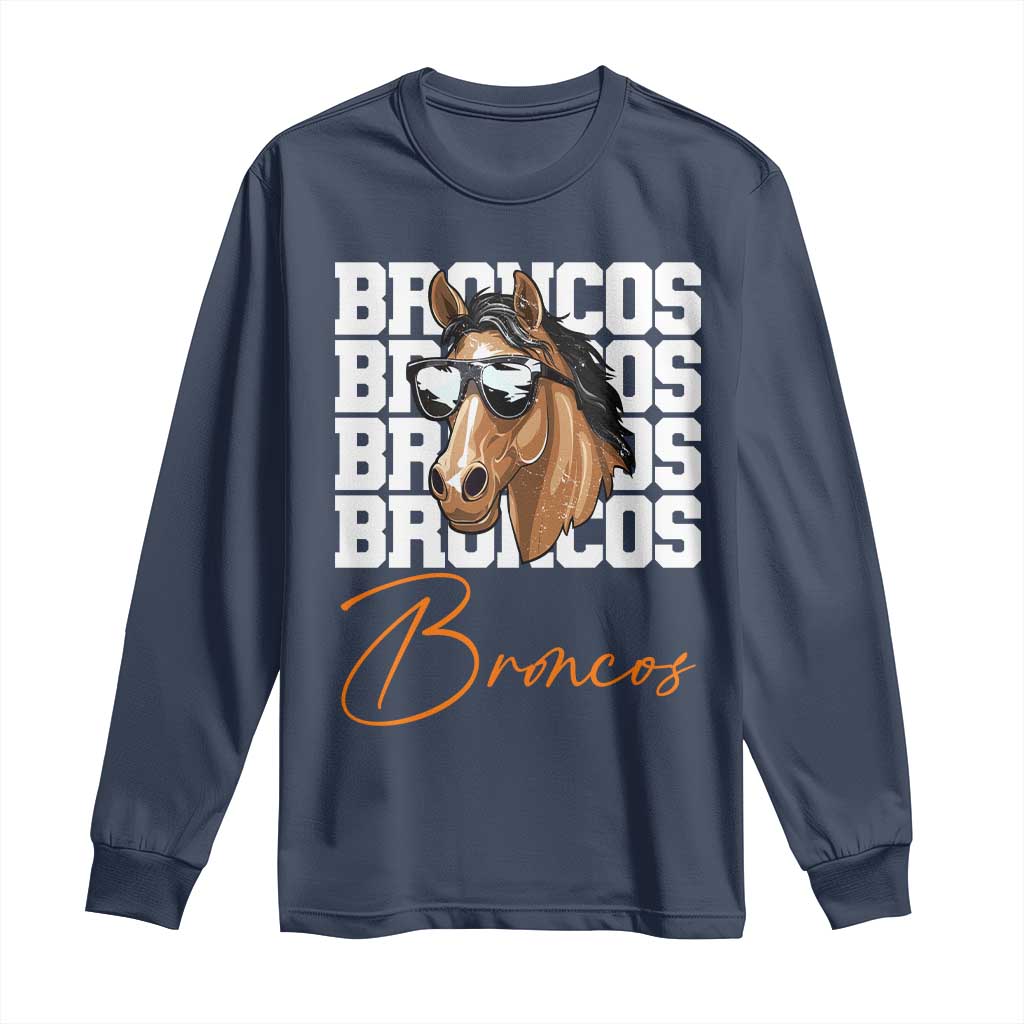 Vintage DFB Football Inspirational Long Sleeve Shirt Mascot Game Day Athletic Fan Gift TS10 Navy Print Your Wear