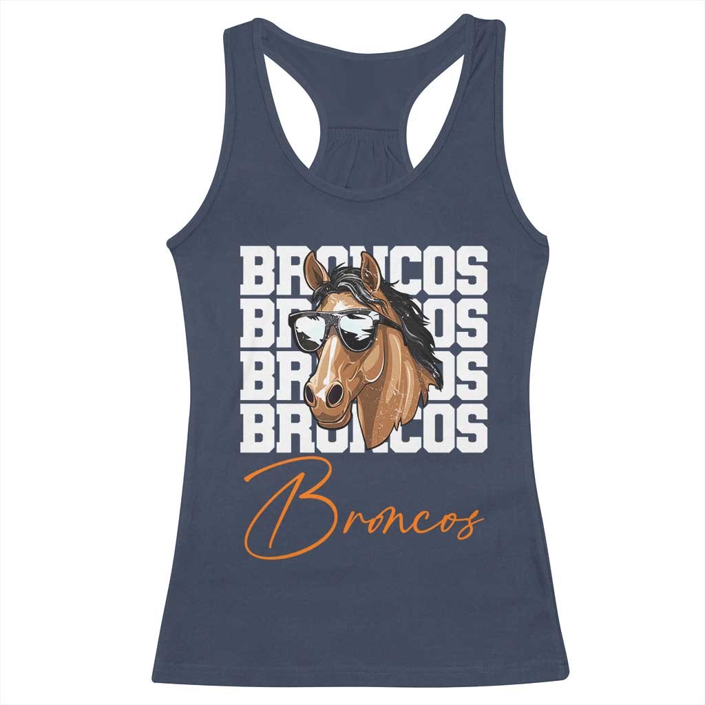 Vintage DFB Football Inspirational Racerback Tank Top Mascot Game Day Athletic Fan Gift TS10 Navy Print Your Wear