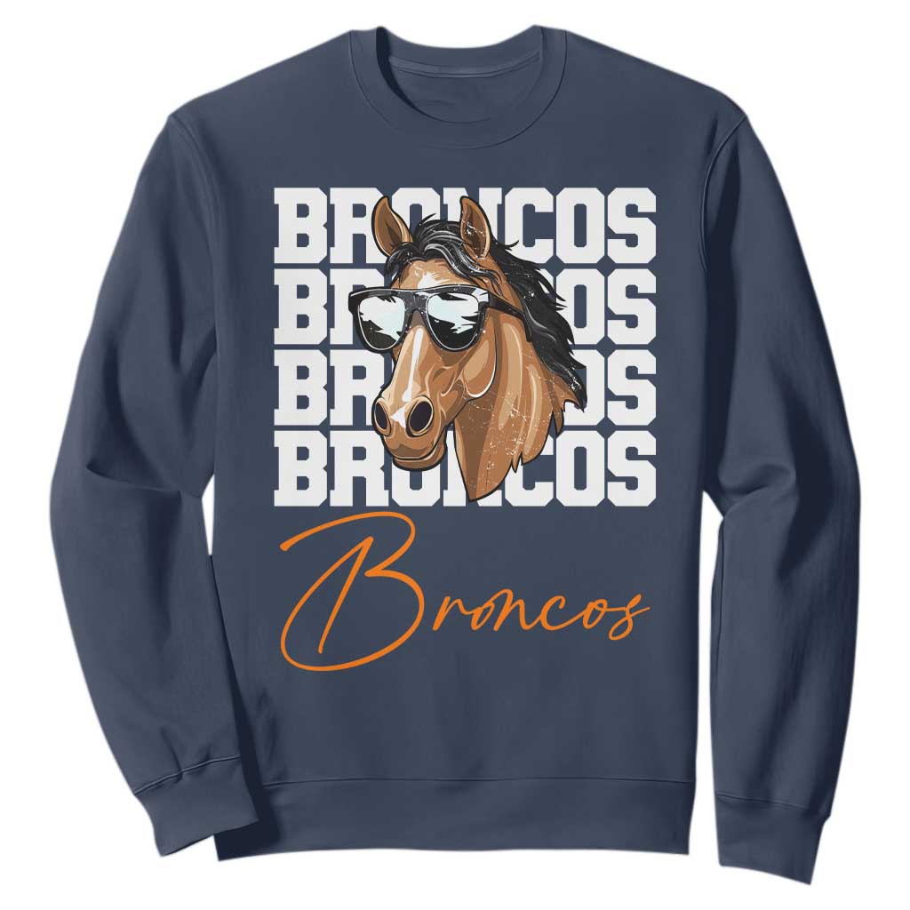 Vintage DFB Football Inspirational Sweatshirt Mascot Game Day Athletic Fan Gift TS10 Navy Print Your Wear