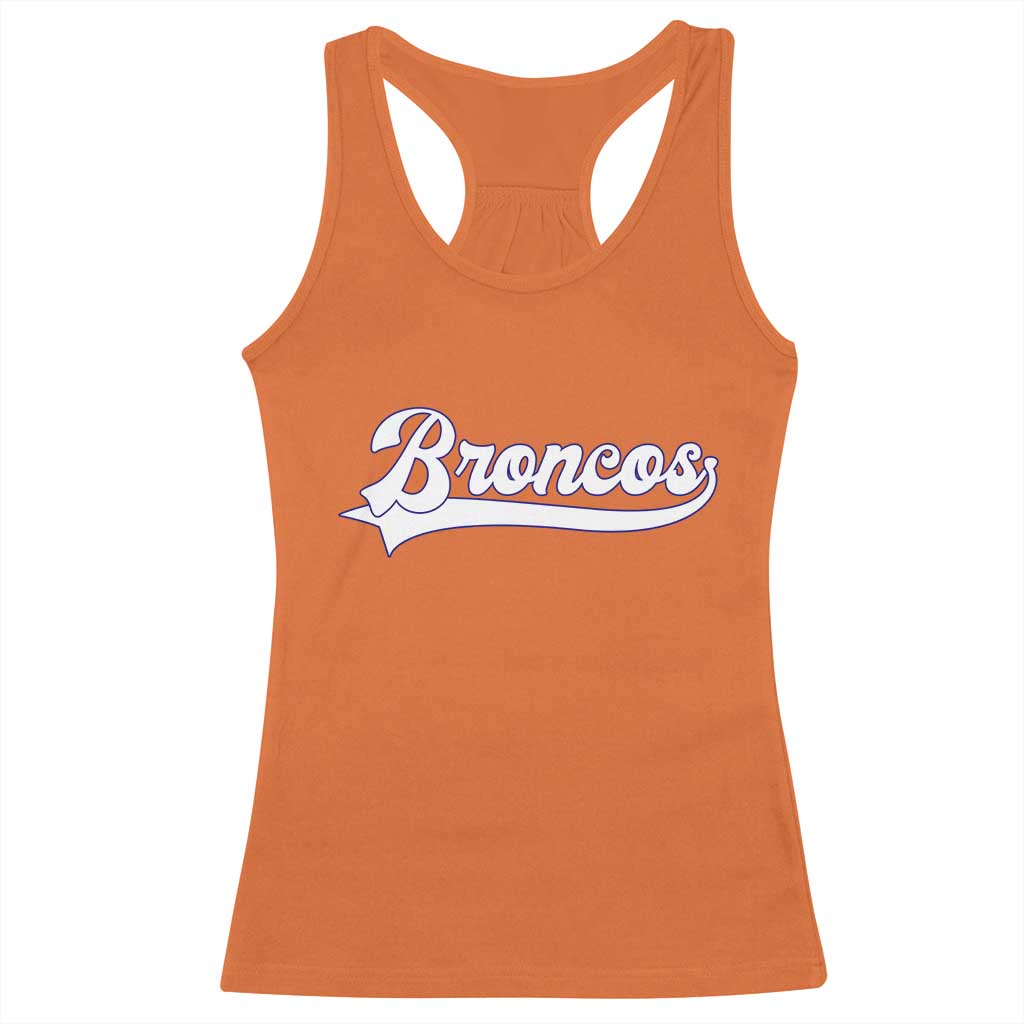 Vintage DFB Football Racerback Tank Top Classic Game Day Sports Name Tee TS10 Orange Print Your Wear