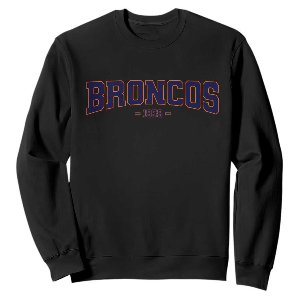 Vintage DFB Sweatshirt Classic Game Day Print Retro Varsity Football Team Name TS10 Black Print Your Wear