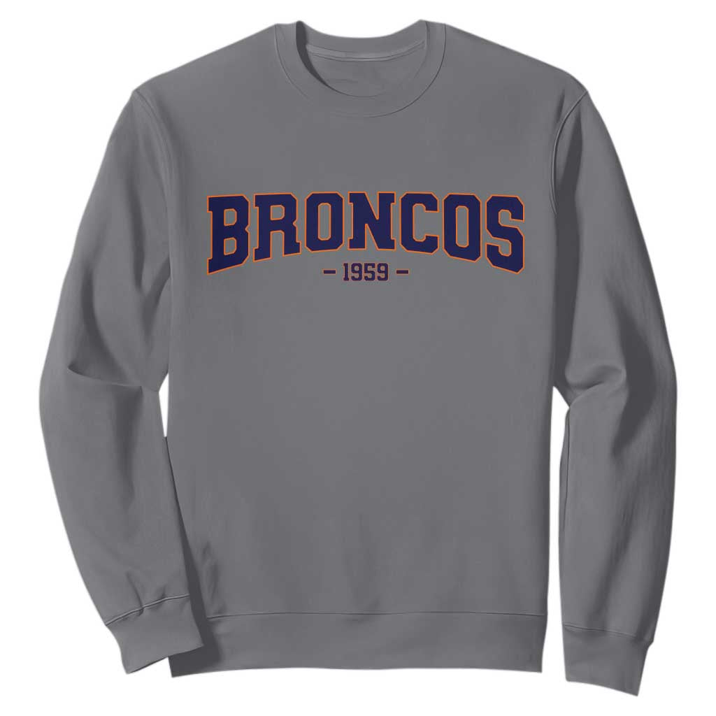 Vintage DFB Sweatshirt Classic Game Day Print Retro Varsity Football Team Name TS10 Charcoal Print Your Wear