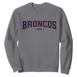 Vintage DFB Sweatshirt Classic Game Day Print Retro Varsity Football Team Name TS10 Charcoal Print Your Wear