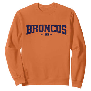Vintage DFB Sweatshirt Classic Game Day Print Retro Varsity Football Team Name TS10 Orange Print Your Wear