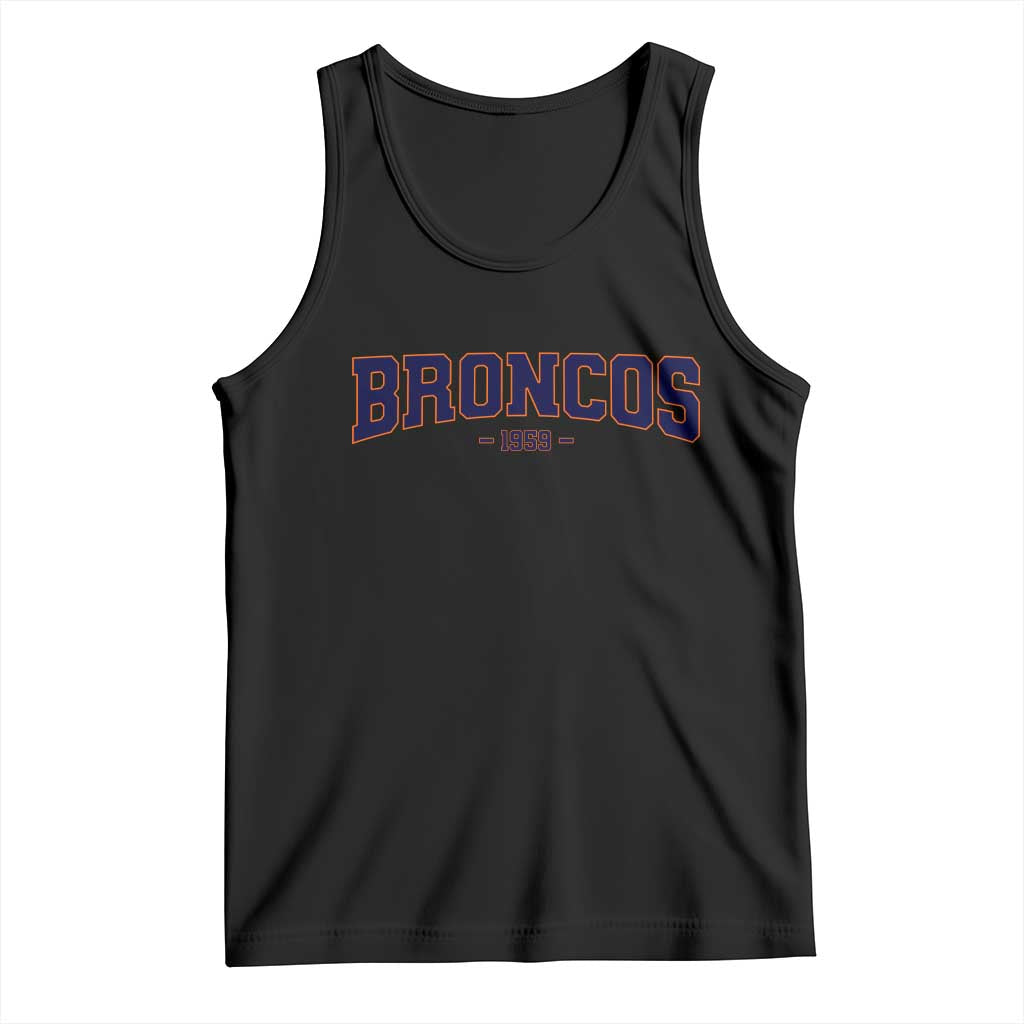 Vintage DFB Tank Top Classic Game Day Print Retro Varsity Football Team Name TS10 Black Print Your Wear