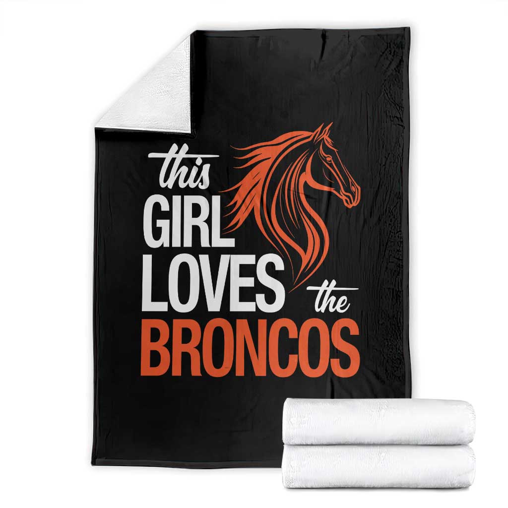 This Girl Loves The DFB Throw Blanket Football Inspirational Game Day Heart Graphic TS10 Black Print Your Wear