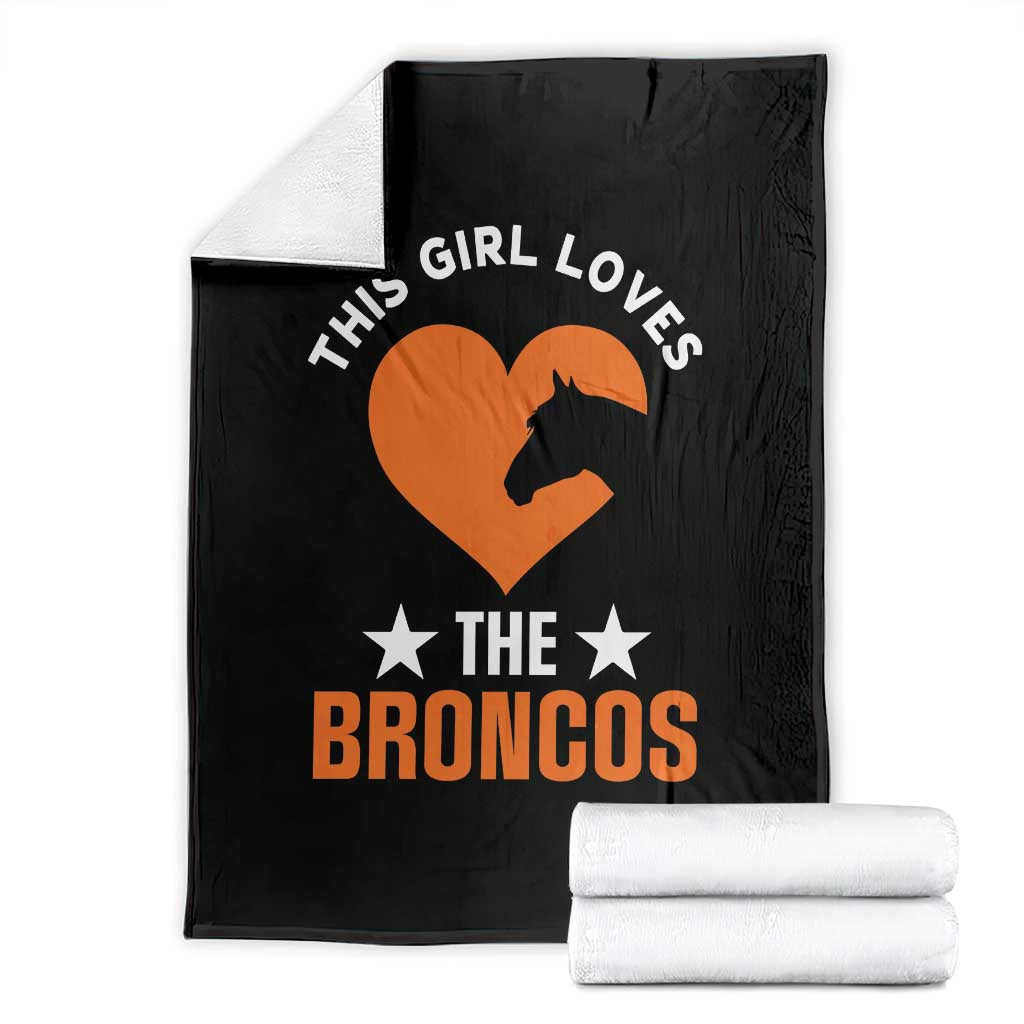 This Girl Loves The DFB Throw Blanket Vintage Football Inspirational Game Day TS10 Black Print Your Wear