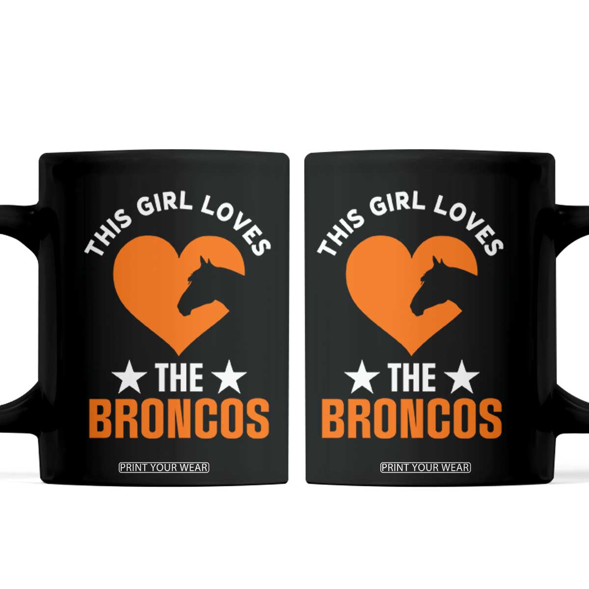 This Girl Loves The DFB Coffee Mug Vintage Football Inspirational Game Day TS10 Black Print Your Wear