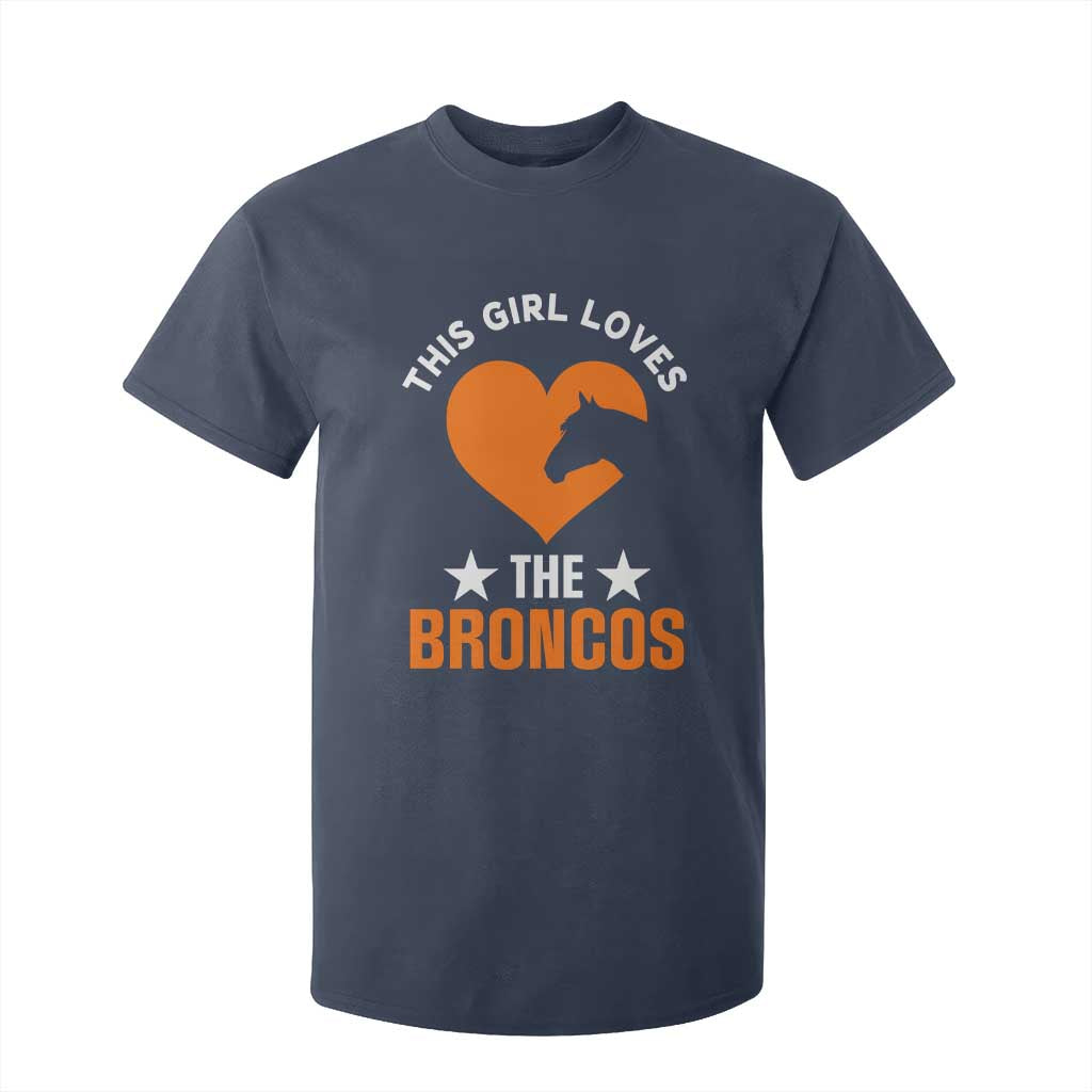 This Girl Loves The DFB T Shirt For Kid Vintage Football Inspirational Game Day TS10 Navy Print Your Wear